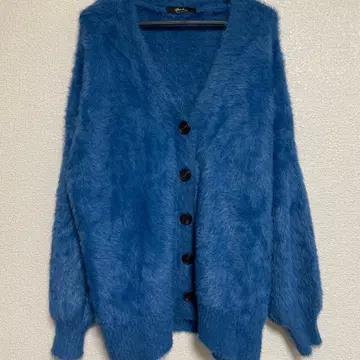블루 긴팔 가디건