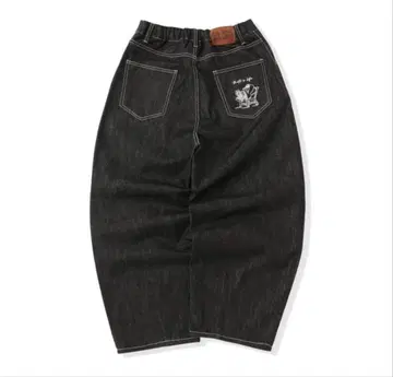 That's Life 자츠라이프 리지드 데님 배기 데님 블랙