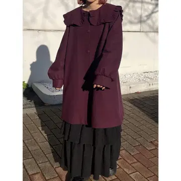 현행 모델 merry jenny A라인 세일러 코트 보르도 메리제니