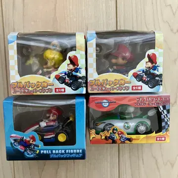 마리오 카트 풀백 카 4체 세트