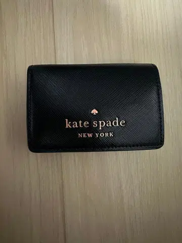 케이트 스페이드 블랙 3단 폴더형 지갑