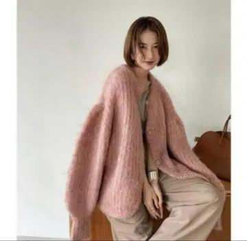 새상품 CLANE 모헤어 샤기 가디건 니트1 emmi bibiy