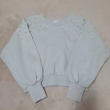 rienda Many F Pearl Sweat 그레이