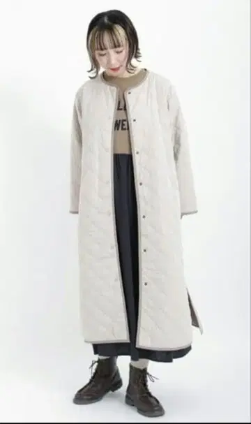 사만사 모스모스 리버서블 퀼트 코트