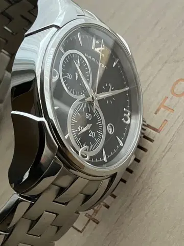 [ 깨끗한 ] 해밀턴 재즈 마스터 크로노그래프 쿼츠 H326120