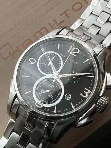 [ 깨끗한 ] 해밀턴 재즈 마스터 크로노그래프 쿼츠 H326120