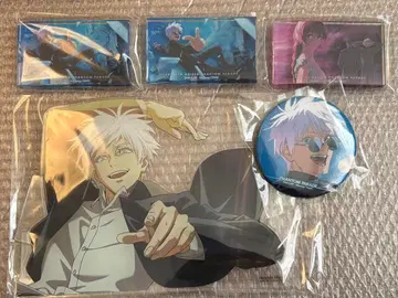 주술회전 팬페어 복권 A상 고죠 사토루 아크릴 스탠드 캔뱃지 세트