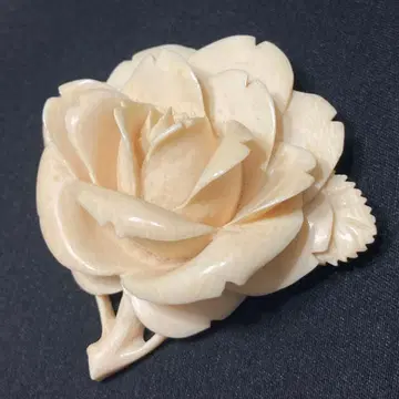 앤티크 장미 모양 브로치 약 6.65cm