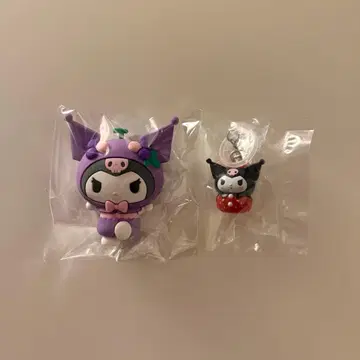 쿠로미 마그넷 딸기 마크 액세서리 2점