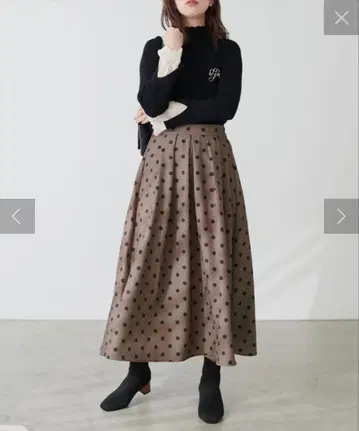 natural couture 도트 볼륨 스커트