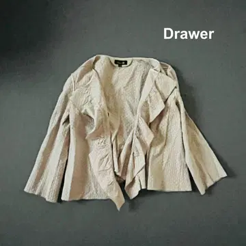 Drawer 드로어 가디건 프릴 아이렛 자수 코튼