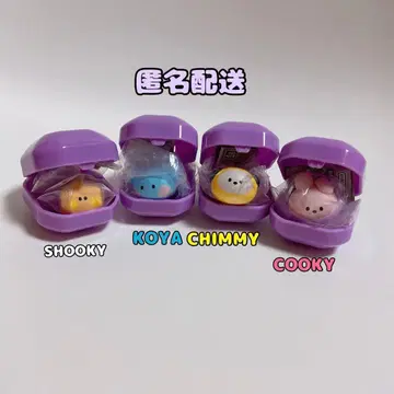 BT21 푹신푹신 반지 4종 세트 캡슐 토이