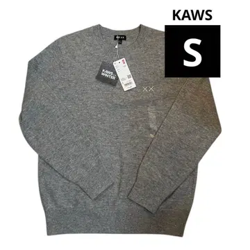 [새상품] 유니클로 x 카우스 캐시미어 100 크루넥 스웨터 S 사이즈