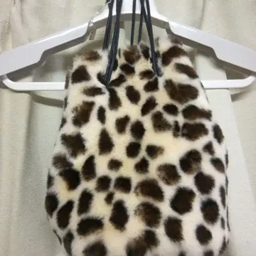 미사용 RENAME 에코 퍼 토트 숄더 백