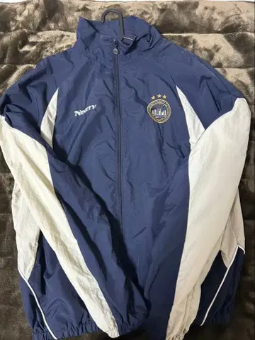NINETY NINETY 나일론 자켓 네이비/화이트