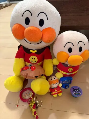 호빵맨 봉제 인형 대소 세트