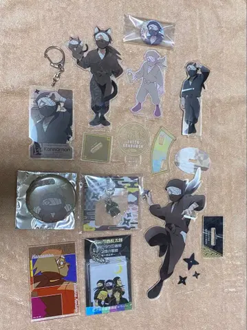 닌타마 란타로 자토 콘나몬 아크릴 스탠드 키링 캔뱃지