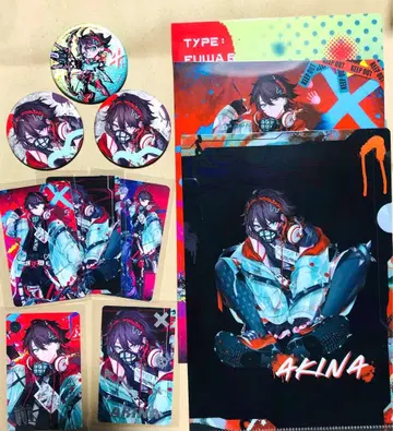 니지산지 사에구사 아키나 Stun Mode 캔뱃지 사진풍 카드