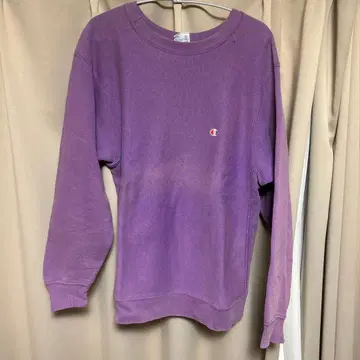 Champion 퍼플 크루넥 트레이닝복 리버스 위브