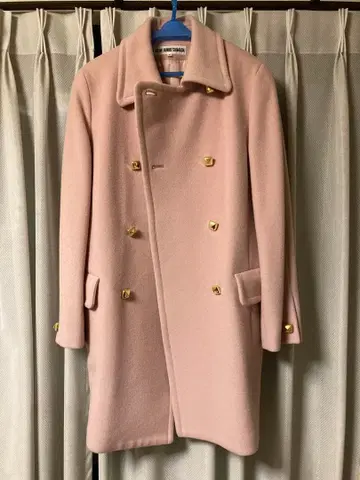 49 AY JUNKO SHIMADA 핑크 롱 코트 사이즈 9