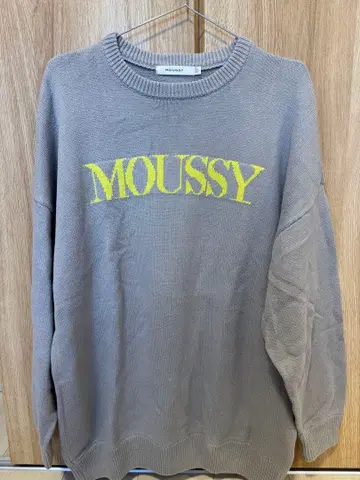 MOUSSY 그레이 로고 스웨터 FREE 사이즈