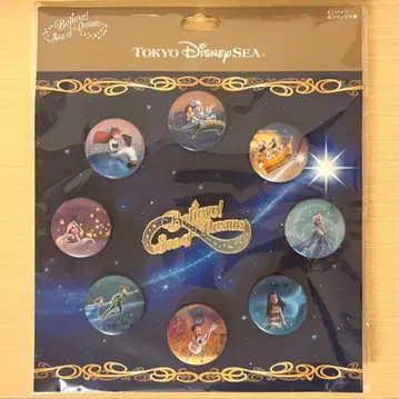 도쿄 디즈니 씨 빌리브 씨 오브 드림즈 캔뱃지 세트 굿즈