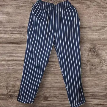 Cookman 스트라이프 셰프 팬츠 네이비 남성용 L 택 포함 새상품