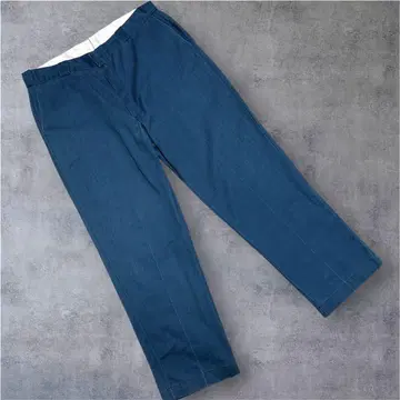 80s USA제 Dickies 874 워크 팬츠 W42 네이비