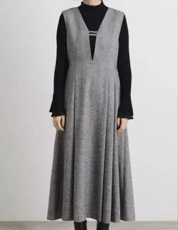 전후 2WAY 라메 트위드 플레어 점프 수트 grove 월드