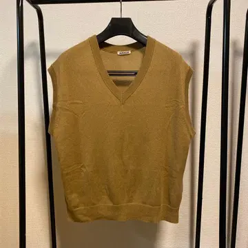 오라리 SUPER FINE CASHMERE SILK KNIT VEST