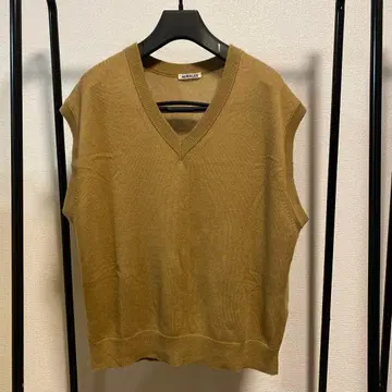 오라리 SUPER FINE CASHMERE SILK KNIT VEST