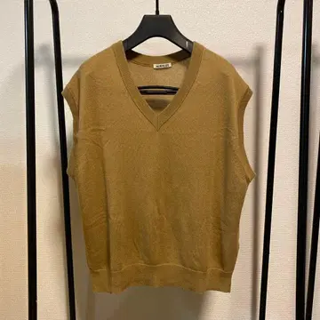 오라리 SUPER FINE CASHMERE SILK KNIT VEST