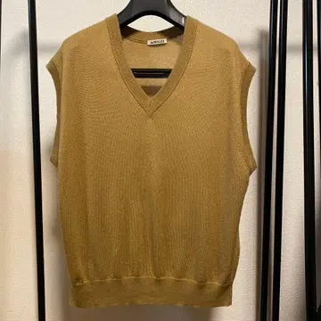 AURALEE CASHMERE SILK KNIT VEST