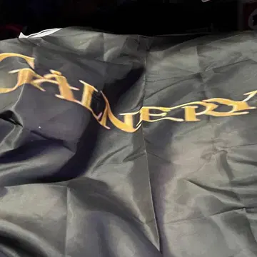 특대형 GALNERYUS 로고 태피스트리 블랙 90 x 150