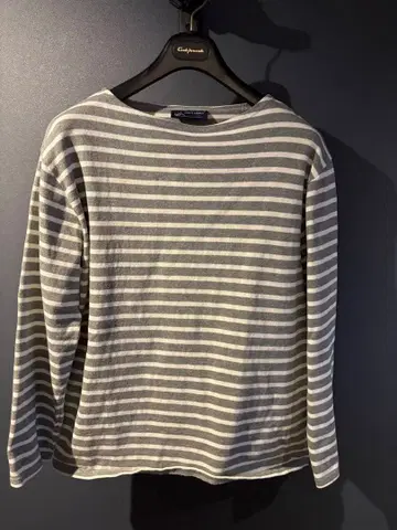 SAINT JAMES 웨쌍 바스크 셔츠 T5 그레이 x 화이트