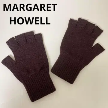 미사용 마가렛호웰 컷오프 그로브 장갑 브라운