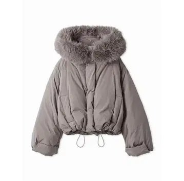 스나이델 니시카와 후드 퍼 숏 다운 SNIDEL