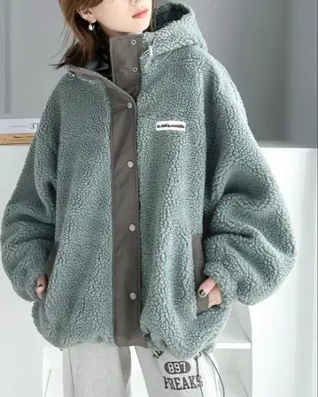 JaVa 플리스 자켓 M 사이즈 그레이