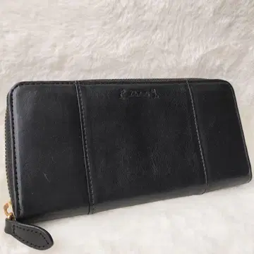 [ 선착순!! ] Dakota 장지갑 라운드 지퍼 블랙 가죽