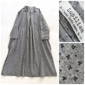 Lupilien 루필리안 :*나츄란 꽃무늬 코튼 셔츠 원피스
