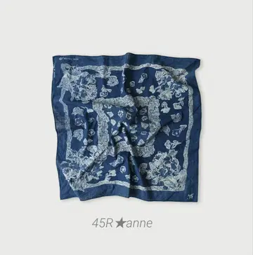 45R 인도 카디 꽃다발 빅 배너 블루 신상품