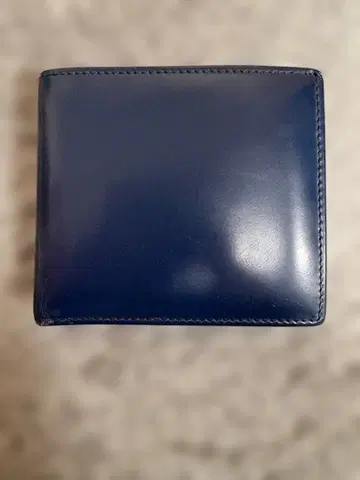 폴스미스 네이비 가죽 접이식 지갑