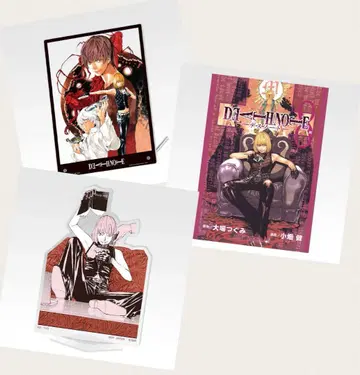 데스노트 제일복권 C상 아크릴 보드 F상 클리어 포스터 G상 멜로 3점