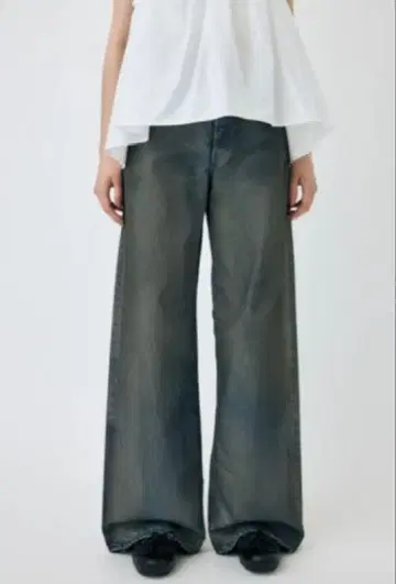 moussy MIDRISE RUSTER 배기 데님