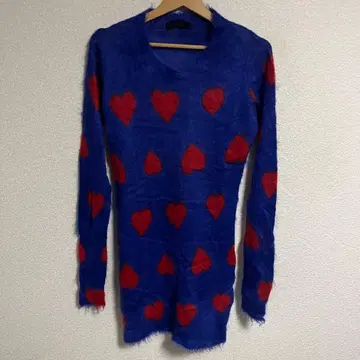 RNA 모헤어 하트 무늬 원피스 M