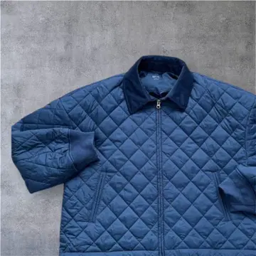 새상품급 유니클로 C UNIQLO C 퍼프테크 블루종 블루 M 충전솜