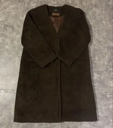 SHIPS 다크 브라운 롱 코트