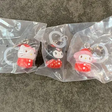 산리오 딸기 메지루시 액세서리 가챠 가챠가챠 메지루시