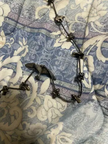 주니족 페티쉬 목걸이 새 스털링 실버 작가 각인 빈티지