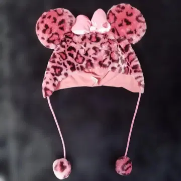 도쿄 디즈니 리조트 미니 레오파드 무늬 모자